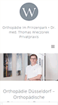 Mobile Screenshot of orthopaedie-prinzenpark.de